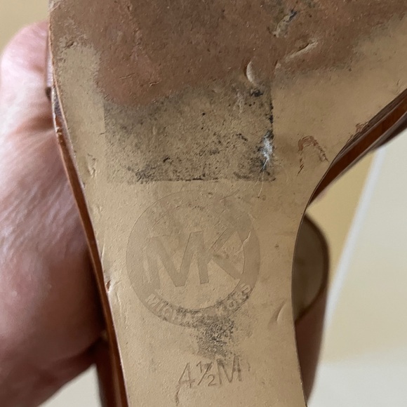 Michael Kors Tan Leather Wedges - Picture 8 of 8